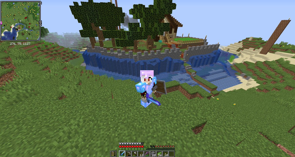 Ovni22_'s tweet image. Gracias a los que se pasaron por el stream, recuperamos el diamante! y estamos de a poco terminando el castillo!! 

#Cap4