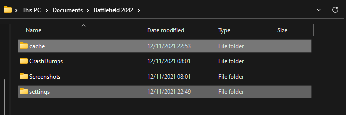 Neblehh's tweet photo. @xkev20 @BattlefieldComm @Battlefield @EAHelp potential fix after hours and doing a full DDU windows update and Complete game reinstall. navigate to this destination and delete the highlighted folders, try the cache first has i did both at the same time so i cant actually tell what folder fixed it! https://t.co/3XkTYsmPQH