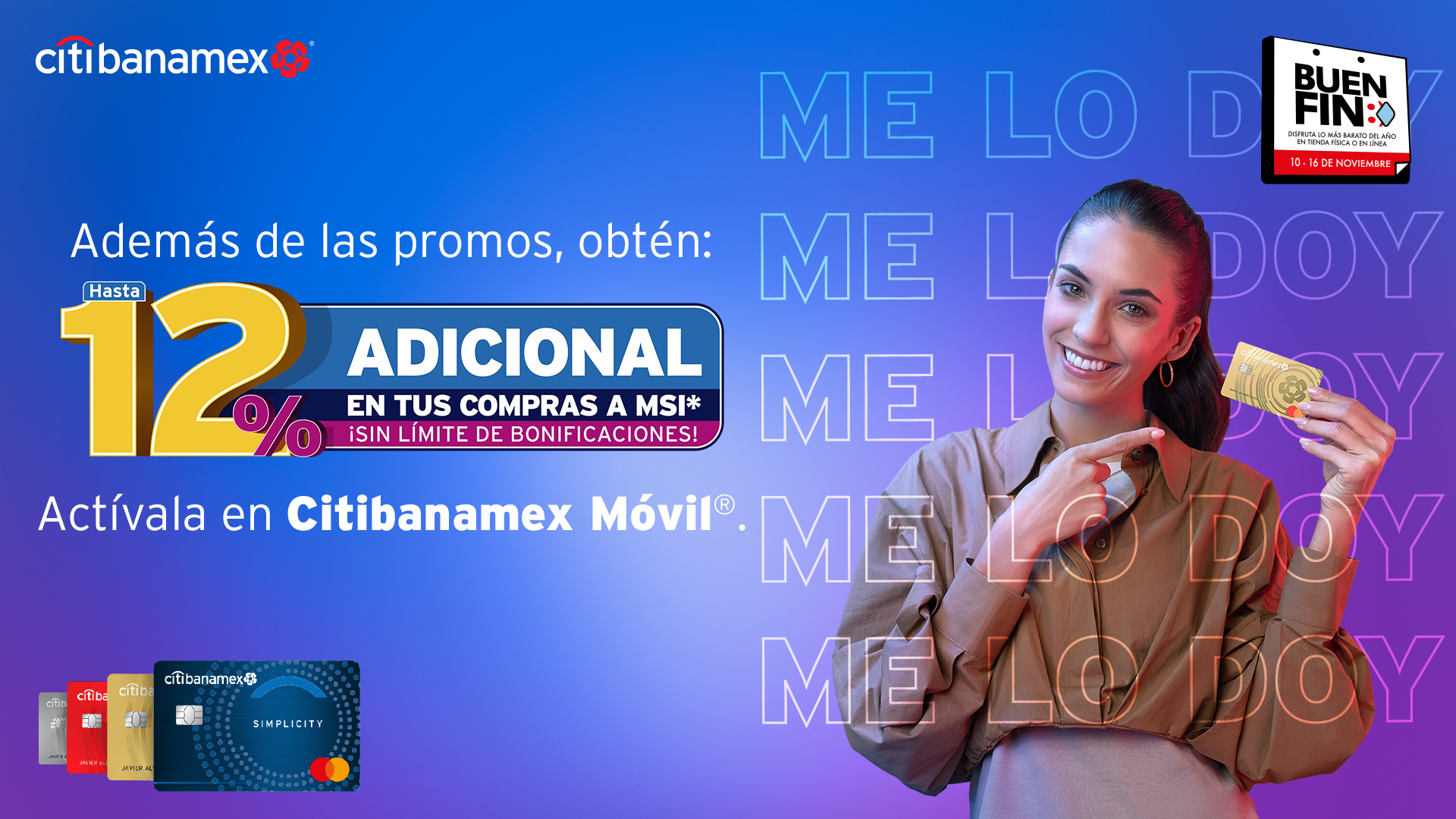 Citibanamex on Twitter "Esta es la señal que estabas esperando. ¡El Buen Fin llegó del 10 al 16