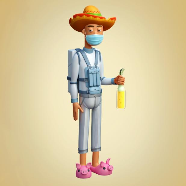 emilbochnik's tweet image. Meet José. A pretty average pilot on the best of days. Went to calm his nerves in a bar before his interview at @NASA and woke up in Guadalupe with a bottle of tequila from @TheRock and @KevinHart4real slippers. Needless to say he didn’t get the job.

#SneakPeak #AveragePunks