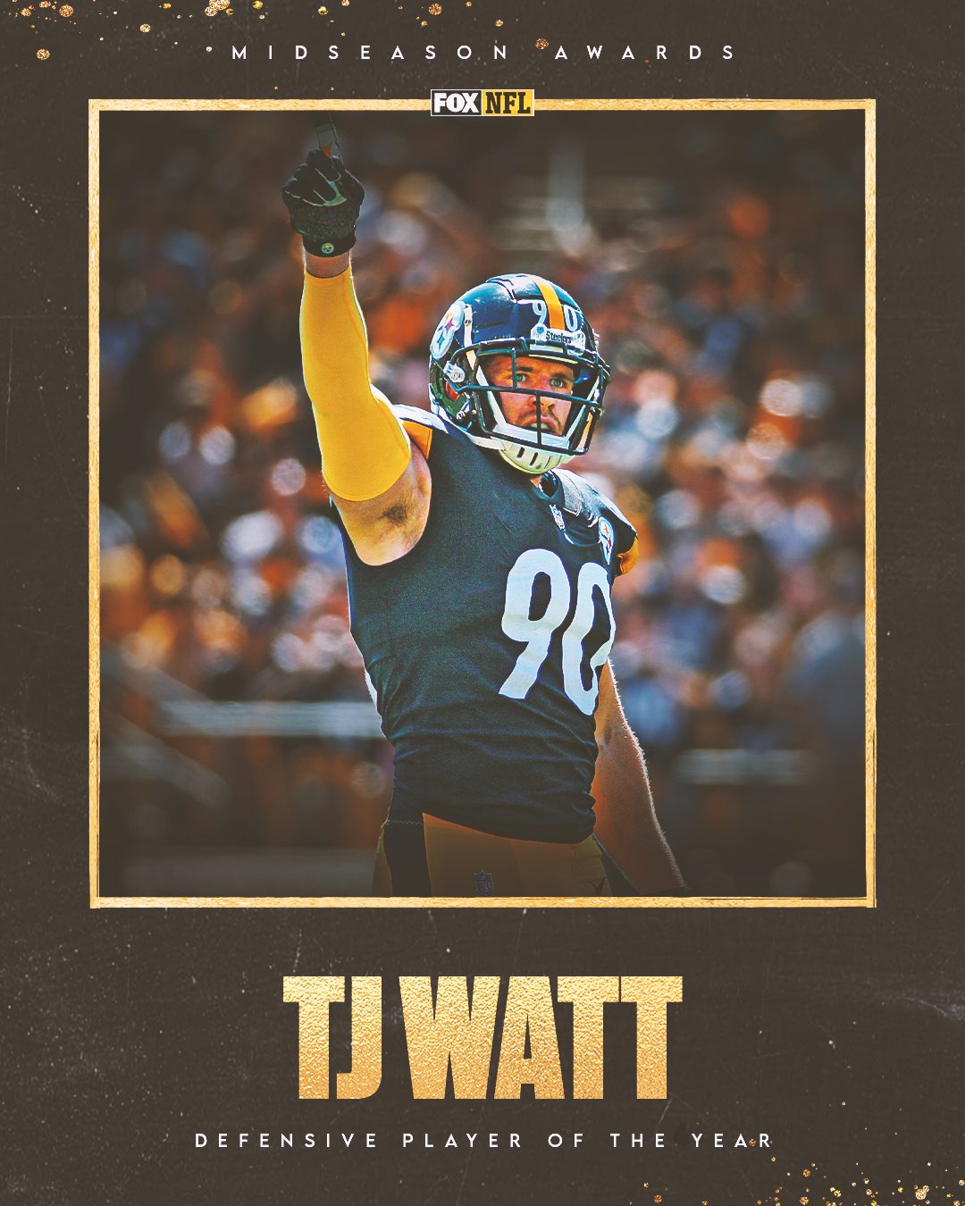 Pittsburgh Steelers #90 Watt Limited Edition 2021 Defensive Player Of The  Year Photo Mint