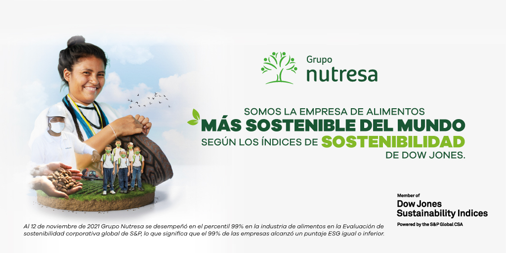 ¡Somos la empresa de alimentos más sostenible del mundo! 🌏☝️ Nuestra permanencia en los Índices de Sostenibilidad de <a href="/SPDJIndices/">S&P Dow Jones Indices</a> por 11 años en línea demuestra nuestro trabajo y liderazgo en la búsqueda de competitividad y mejores prácticas económicas, sociales y ambientales 🙌