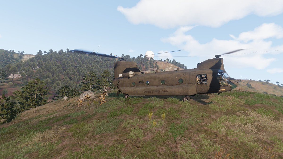 FrezeField's tweet photo. #Arma3 #military #CH47 #Chinook #TransportHelecopter #Helecopter
CH-47 Chinook :D https://t.co/u153ffBUJ2