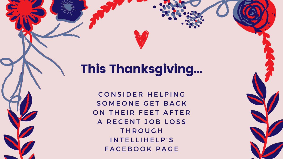 intellihelp's tweet photo. If you’re looking for a way to give back this Thanksgiving, consider visiting our Facebook page to help someone in need. https://t.co/ZfR04e4BmB https://t.co/AkmVGIGVRA