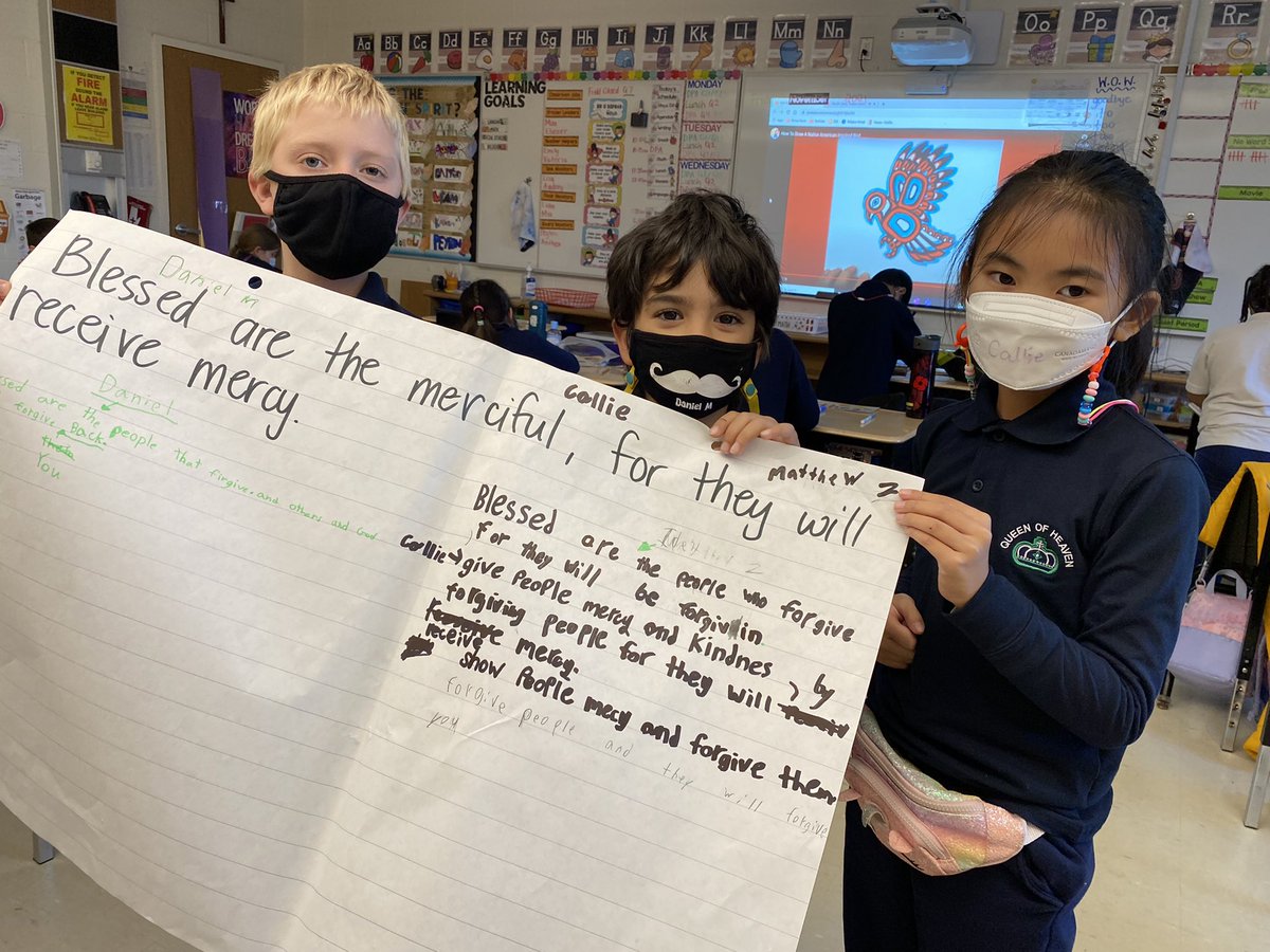 MrsDemeter_QH's tweet photo. This week we have been working in partners to discuss how we can demonstrate each of the Beatitudes in our lives. Take a look at some of our ideas! 👏👏👏 https://t.co/DSgc0JFQHp