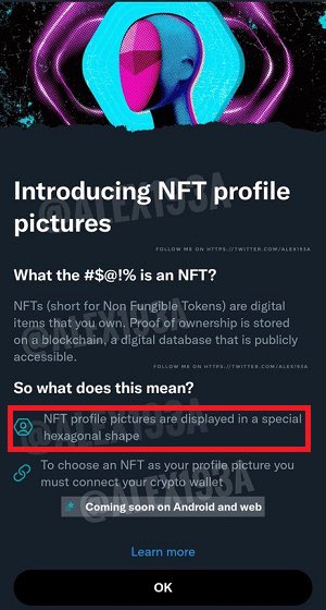 NathanHeadPhoto's tweet photo. Twitter NFT verification will make your NFT profile picture HEXAGONAL! 🤯

This is a really interesting way to display it, I think it will capture the attention of A LOT of Twitter users! https://t.co/QzCC4PefS3