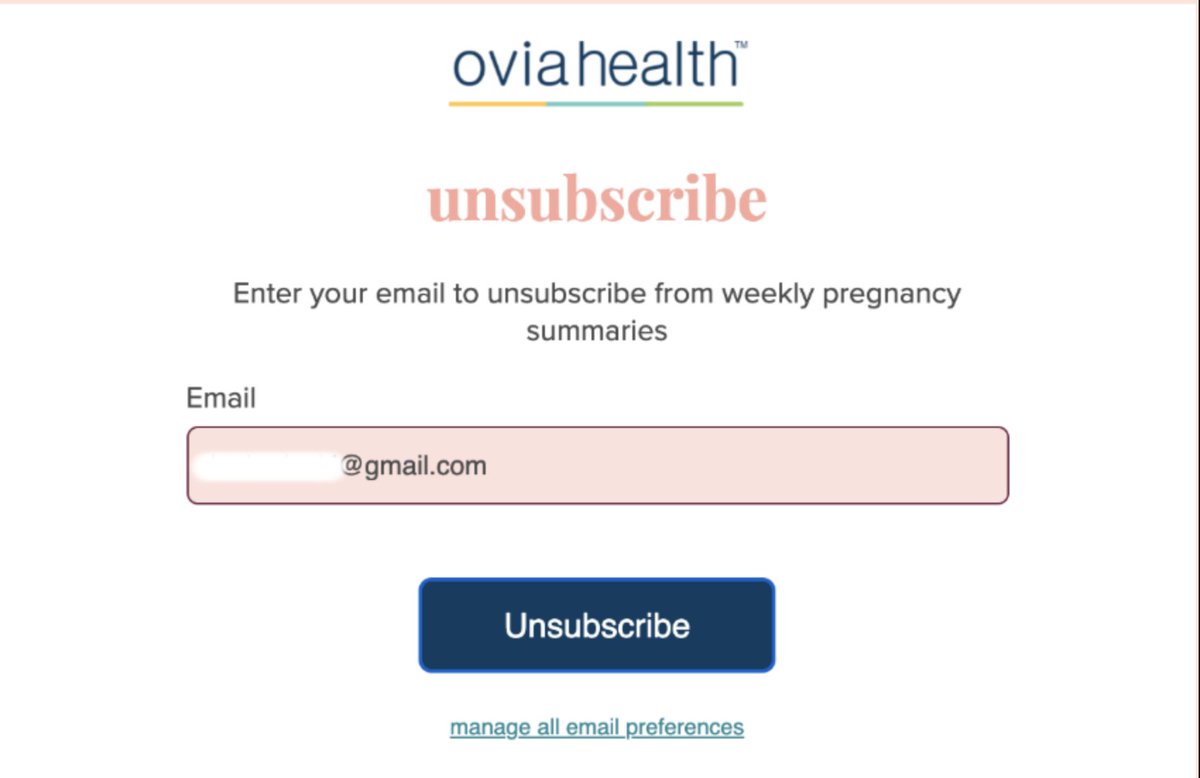 elkrainski's tweet photo. @OviaHealth shame on you for not allowing me to unsubscribe to these following my pregnancy loss, and reopening the wound (1/2) https://t.co/T9lxWQ9PhS