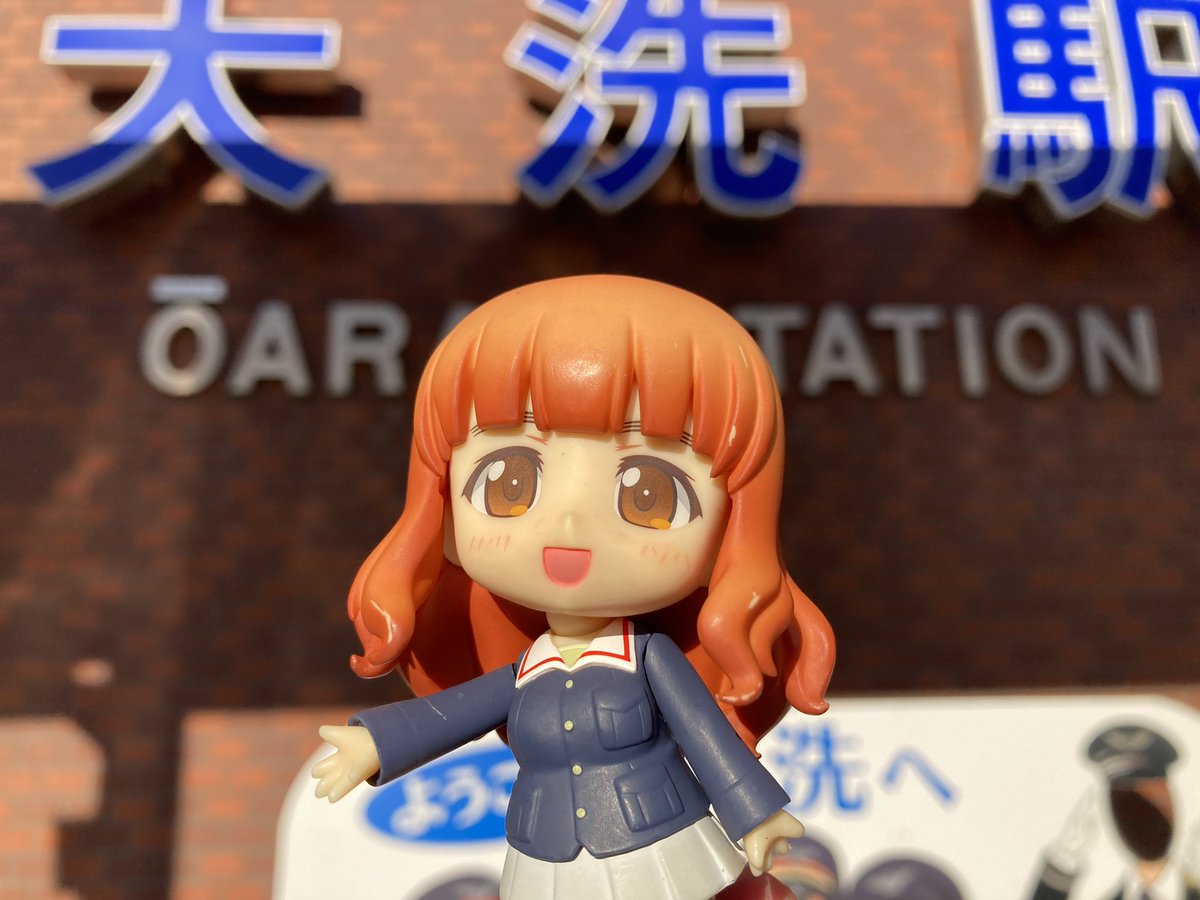 『大洗よ、私は帰って来た‼︎』
ずっとこれがやりたかった
駅中にノートとガルパンコーナー撤去されてからセルフで描いた 