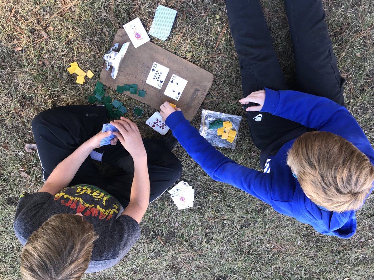 Beautiful November day to take our learning outside. Reinforcing math concepts through a student invented game called “Algebrattle”. <a href="/MacaulayPS/">Macaulay PS</a> #mathgames