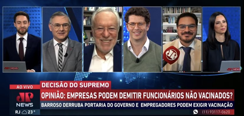 Rconstantino's tweet image. Estou em ótima companhia no Jornal Jovem Pan…