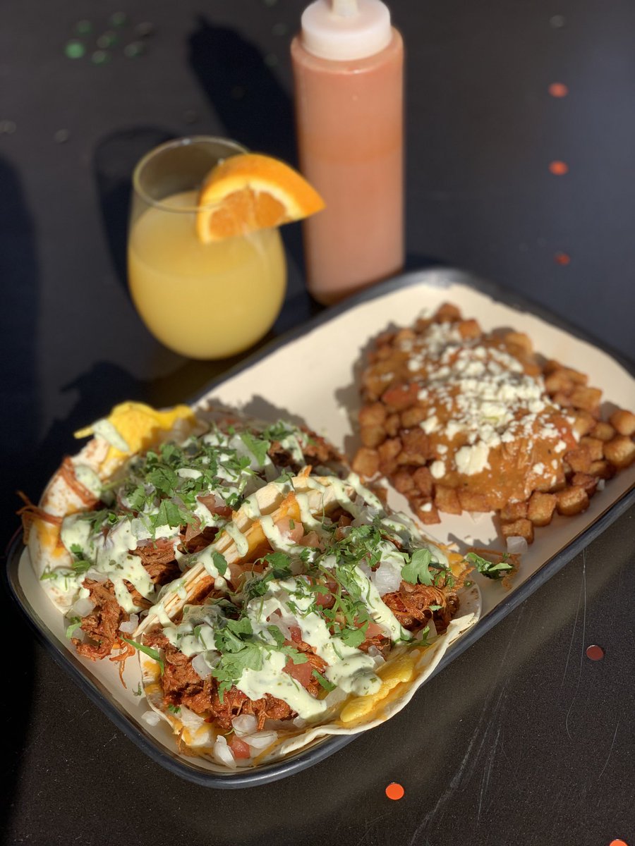 TacoLuchaMHK's tweet photo. Breakfast Tacos comes with your choice of meat starting at 9A.M. Saturday morning! We will also be serving Mimosas!! https://t.co/2BPmg6cb6t