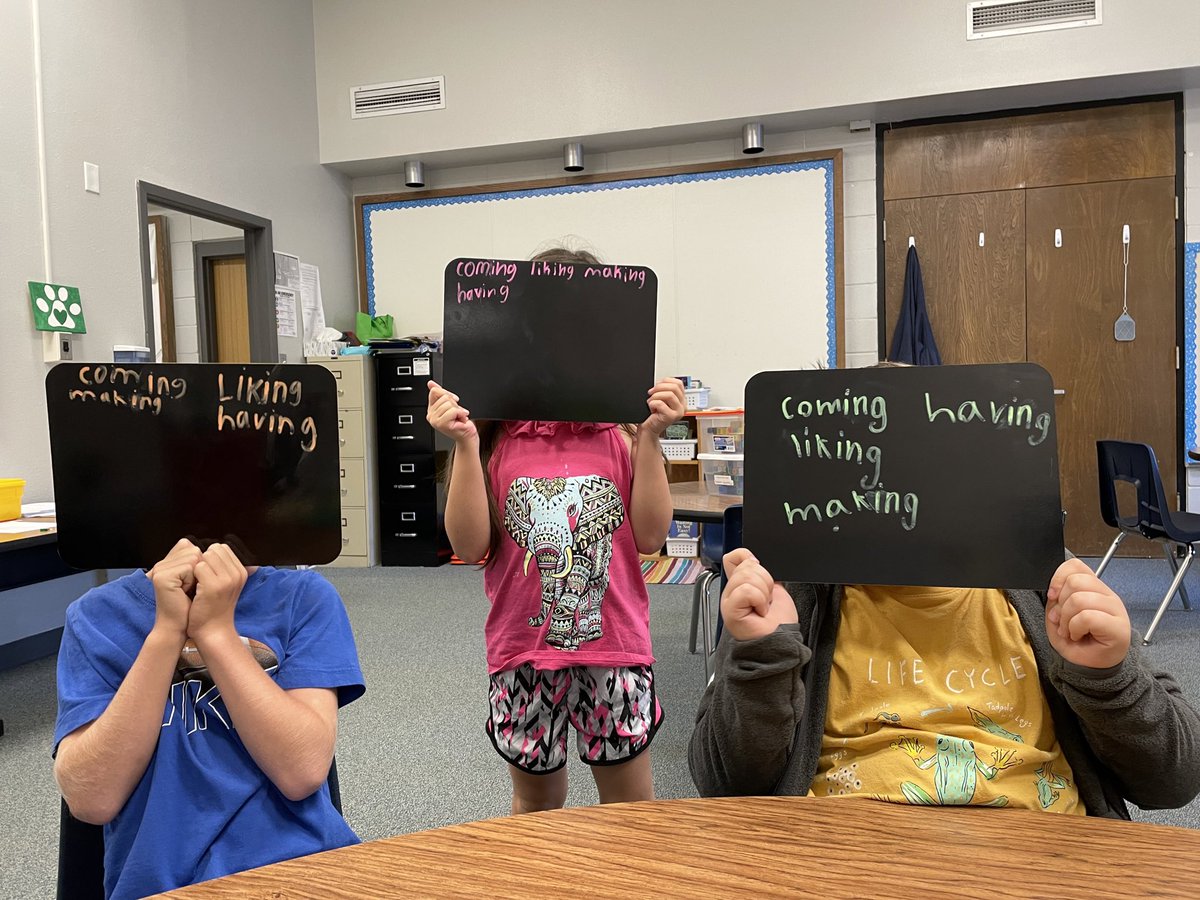We love practicing our spelling rules on what we have dubbed our “fancy mystery boards!”