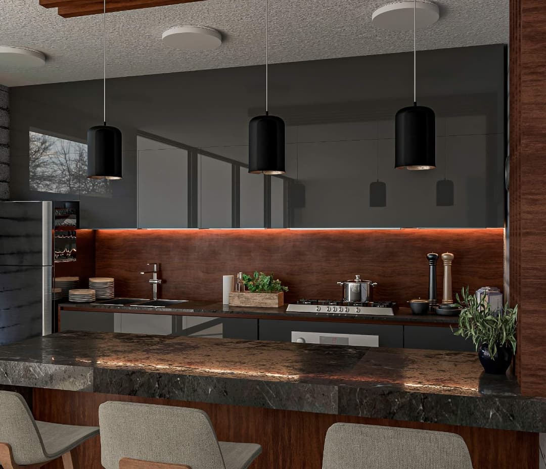 TacioCruz's tweet photo. Material al alto brillo en color gris combinado con detalles en madera de Tzalam y cubierta de granito crean un ambiente especial dentro de este proyecto.
#interioresdesign 
#interiordecor
#designinspiration
#cocinasmodernas
#renderoftheday
#rendering
#chaosgroup
#3dsmax
#vray https://t.co/TkjVDbRpyZ