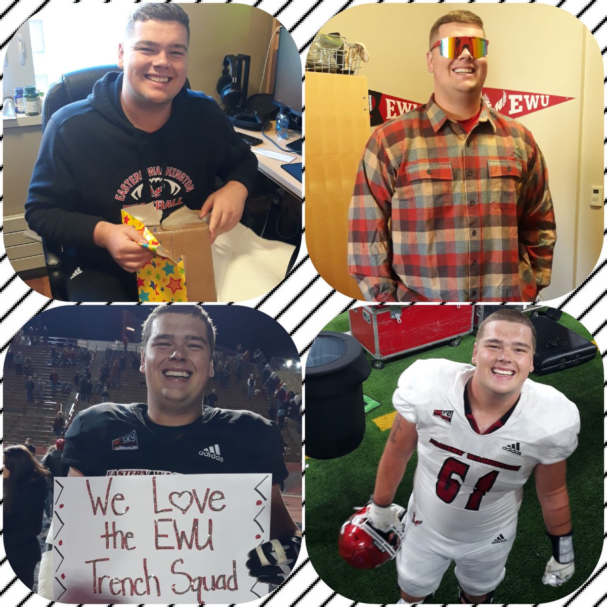 mamahansen3's tweet photo. Happy 20th Birthday @wyatthansen23!
 #61 has my ❤!  @EWUFootball @EWUAthletics https://t.co/rAXkAsgsRX