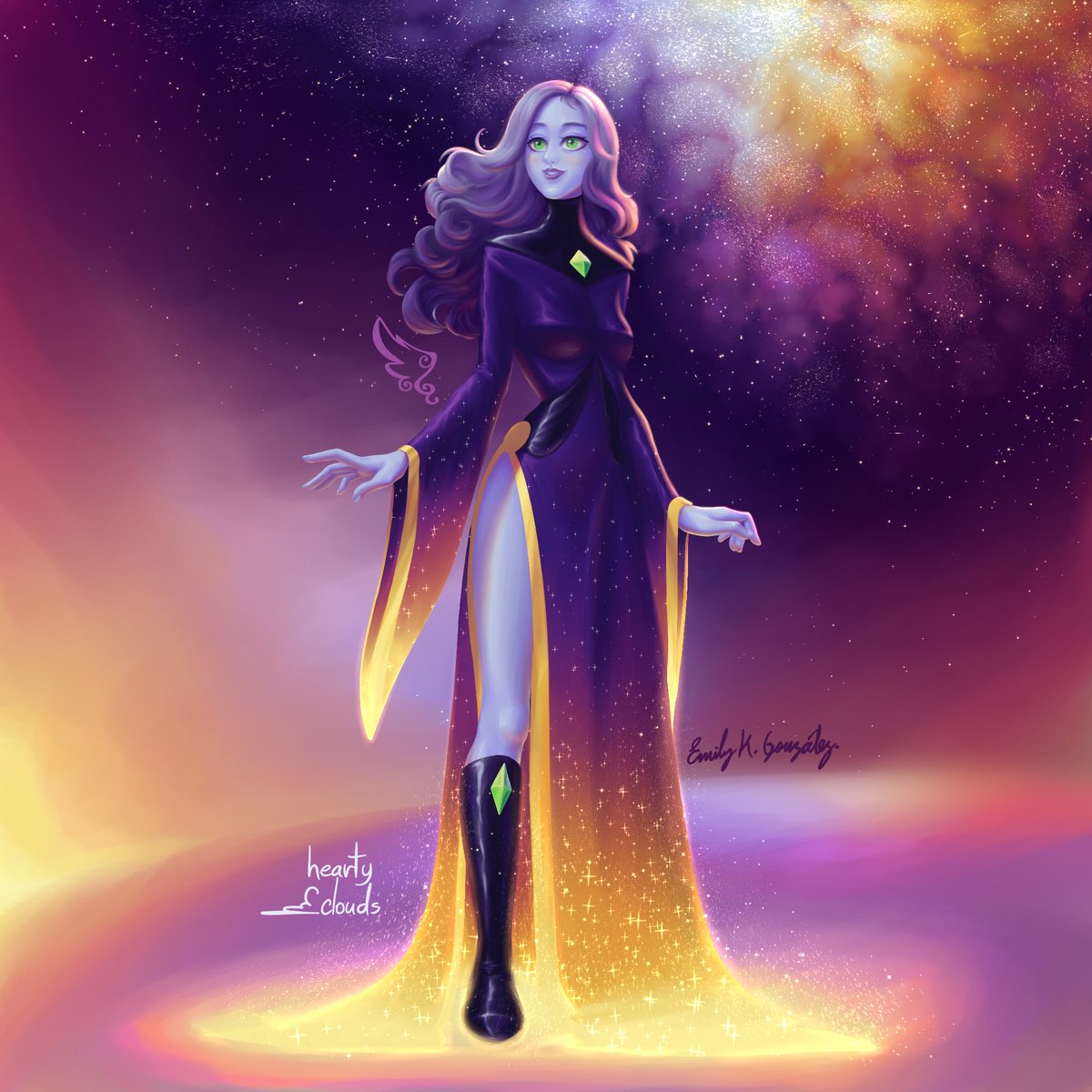 heartyclouds_'s tweet photo. "Damisela de la legión de las estrellas"...

 #Art #Artist #digitalart #digitalpainting #stars #universe #Girl #characterdesign #digitalillustration #illustration #painting #conceptart #color #magic #magicart #colorful https://t.co/NvBMrYYQKt