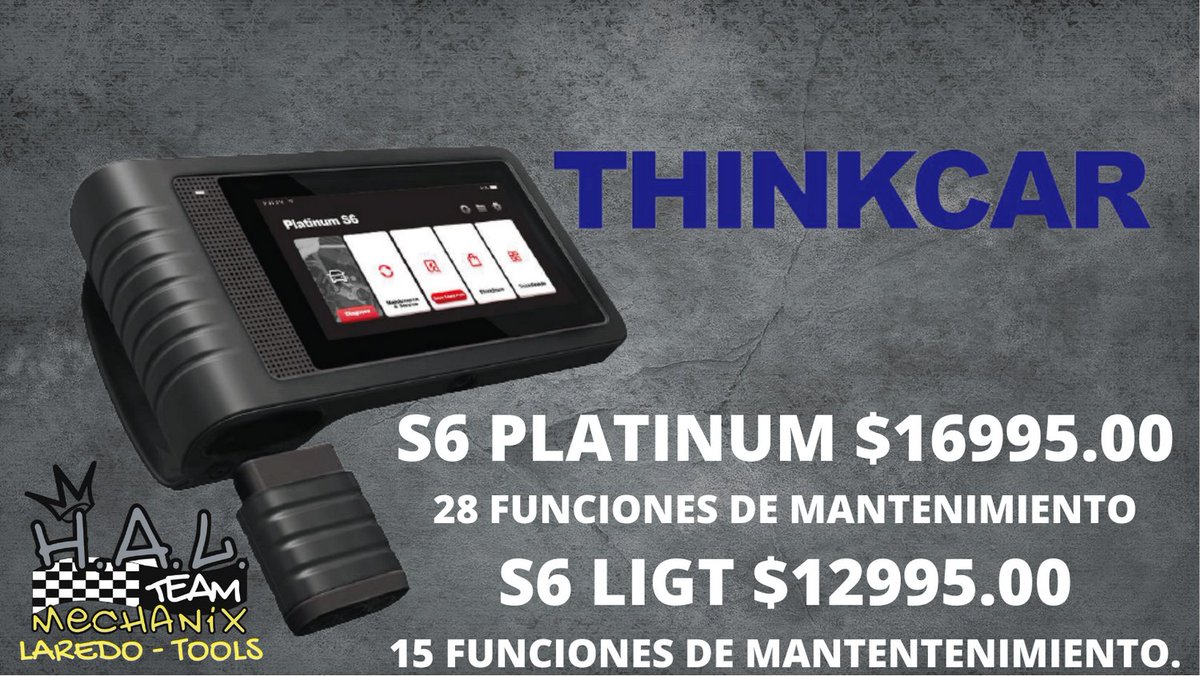 LAREDOTOOLS's tweet photo. Llegaron a Laredo Tools los equipos Thinckcar. https://t.co/l0xrXEa5Dw
