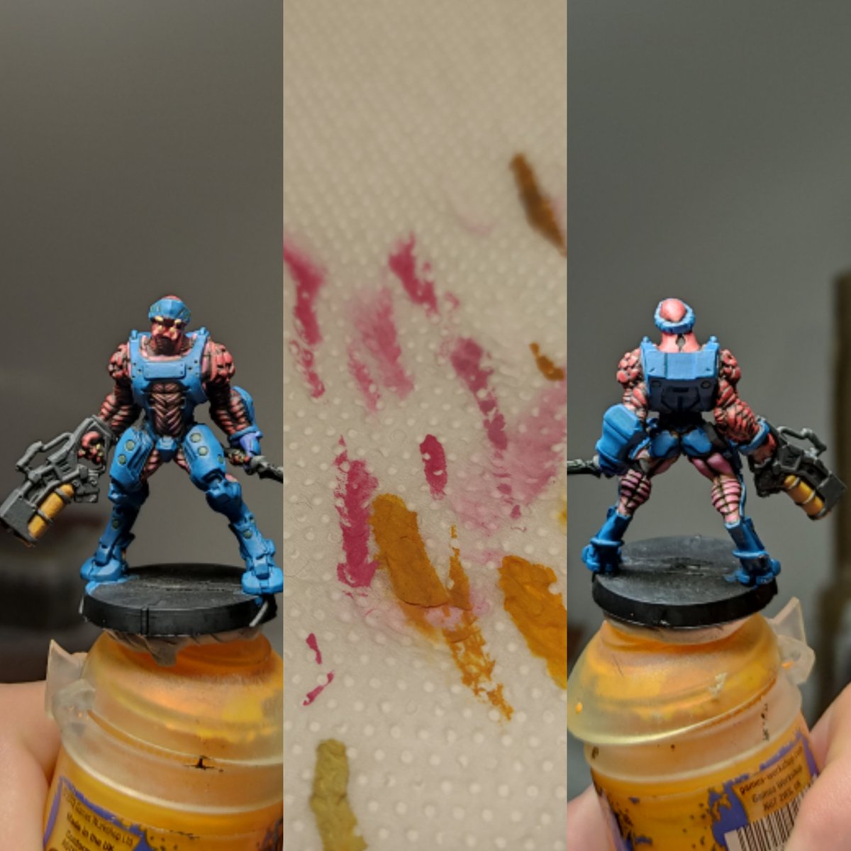 RepostTotal's tweet photo. A pink &amp; yellow night 💘#CombinedArmy #InfinityTheGame #Shasvastii #Jayth #paintingminiatures #visorsandmartialarts https://t.co/AhzGUDYxlU
