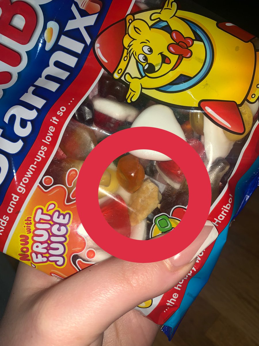 alex_j120's tweet photo. @OfficialHARIBO erm so why is there a rock in my bag of starmix 🥴😳 https://t.co/tot642T6qg