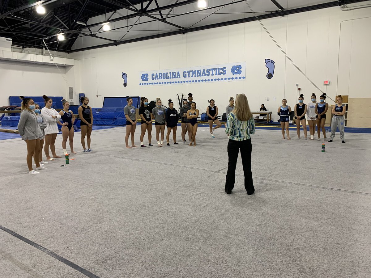 uncgymnastics's tweet photo. A BIG thank you to @ivonne1900 for coming out today to talk with our Tar Heels about resilience! https://t.co/Xux4Ozu84V