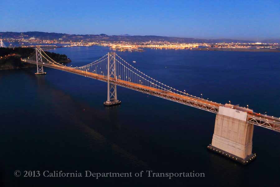 CaltransD4's tweet photo. Happy 85th Birthday 🥳 to the #BayBridge!  It's considered one of the major engineering projects of the 20th century. Thank you to the men and women of @CaltransD4 who work on the bridge everyday! #BayArea #SF #Oakland https://t.co/3EuIZsjRy9