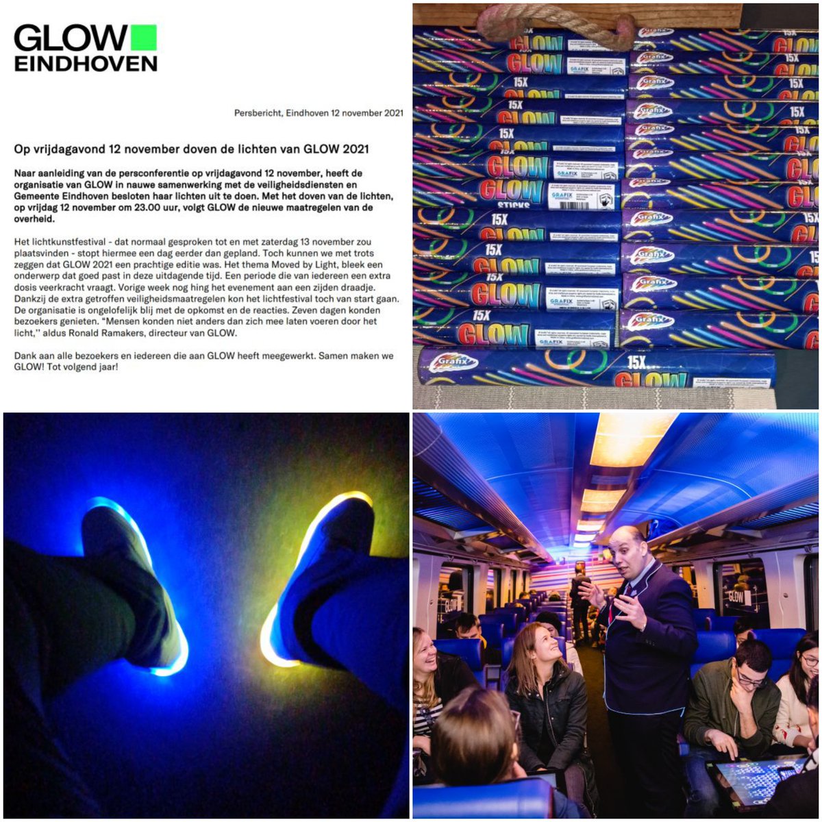 16 Batterijen, bijna 200 Glow sticks, 12 Glow ringen. En een ontelbaar aantal verbaasde gezichten. Het was me weer een genoegen om deze week namens <a href="/NS_online/">NS online</a> de mensen naar <a href="/GlowEindhoven/">GLOW Eindhoven</a> te brengen. #GLOW was weer prachtig. Stay safe en be strong, tot volgend jaar. Bedankt. 💡