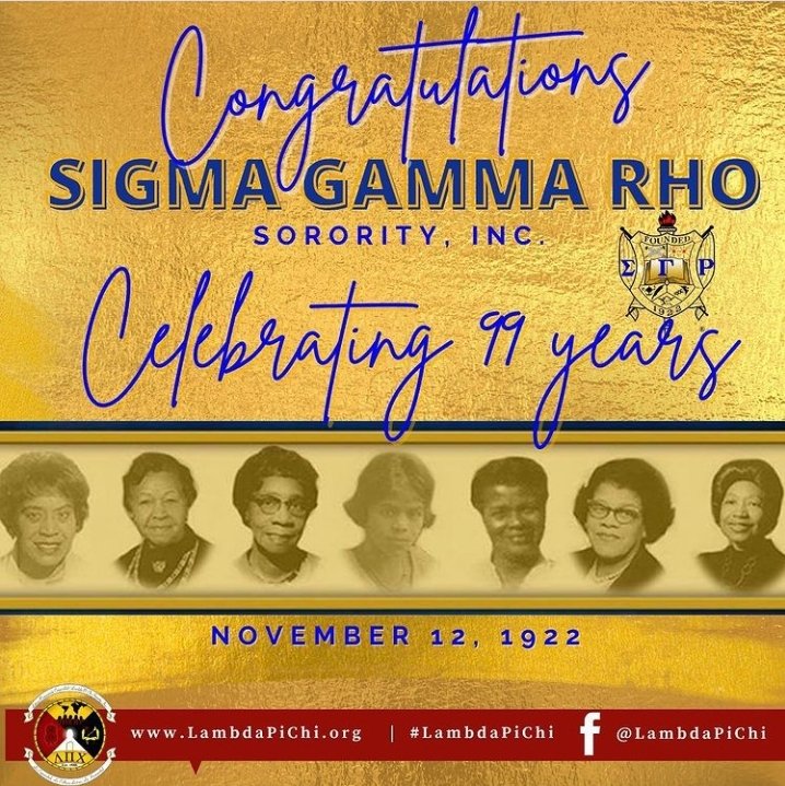 Omicron_LPC's tweet image. Las Hermanas of Lambda Pi Chi are wishing you a Happy Founders’ Day! @sgrhoupdates #InGreekUnity
.
.
.
#LambdaPiChi #LPC1988 #ΛΠΧ #ΣΓΡ #SigmaGammaRho #SGRhoturns99 #sgrho1922💙💛🐩