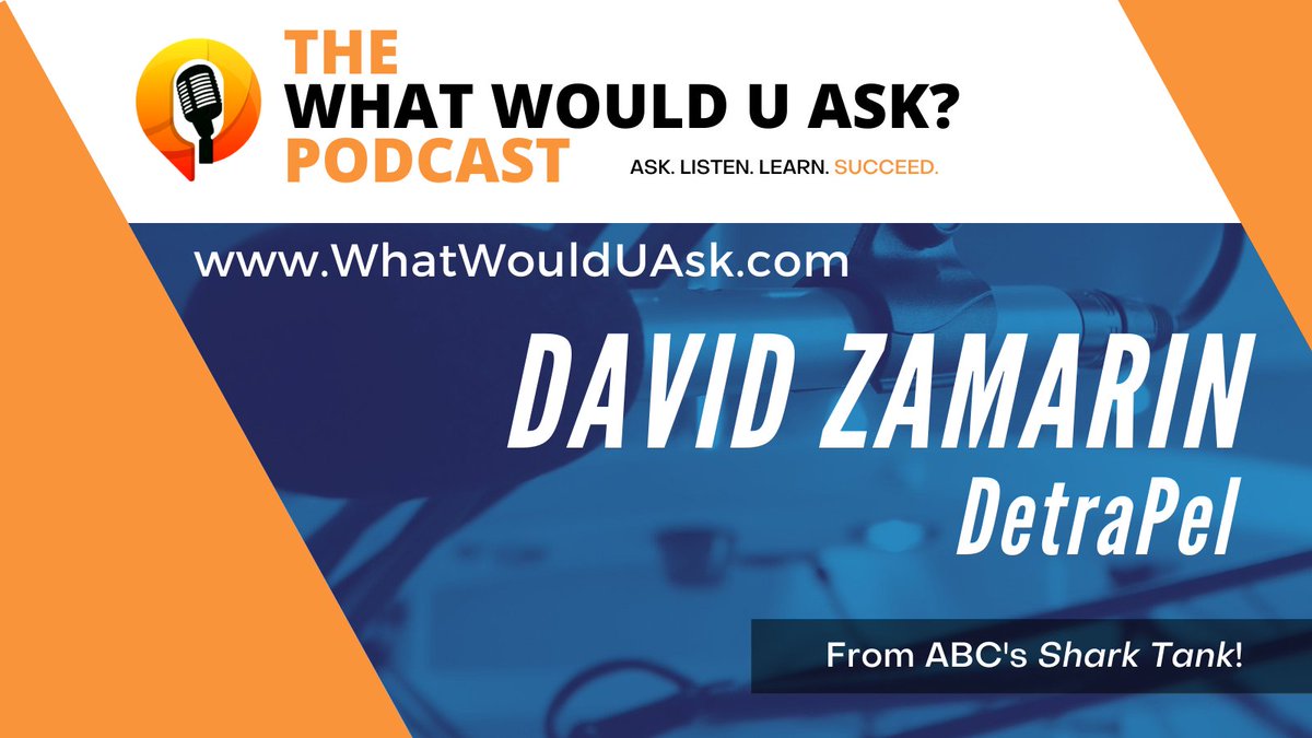 Nick and David talk about how he built a business that not only provides game changing products but creates meaningful impact on the environment, community and others. Great stories and lessons to be learned!

Listen at - bit.ly/3wGwWm4

#whatwoulduask #sharktank