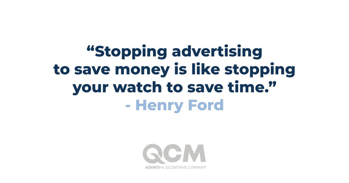 QCM_Agency's tweet photo. If you’re not making enough money from your advertisements, don’t stop advertising. Instead, re-evaluate your strategy to improve your #advertising. 
#digitalmarketingtips https://t.co/SlgkozqrHe