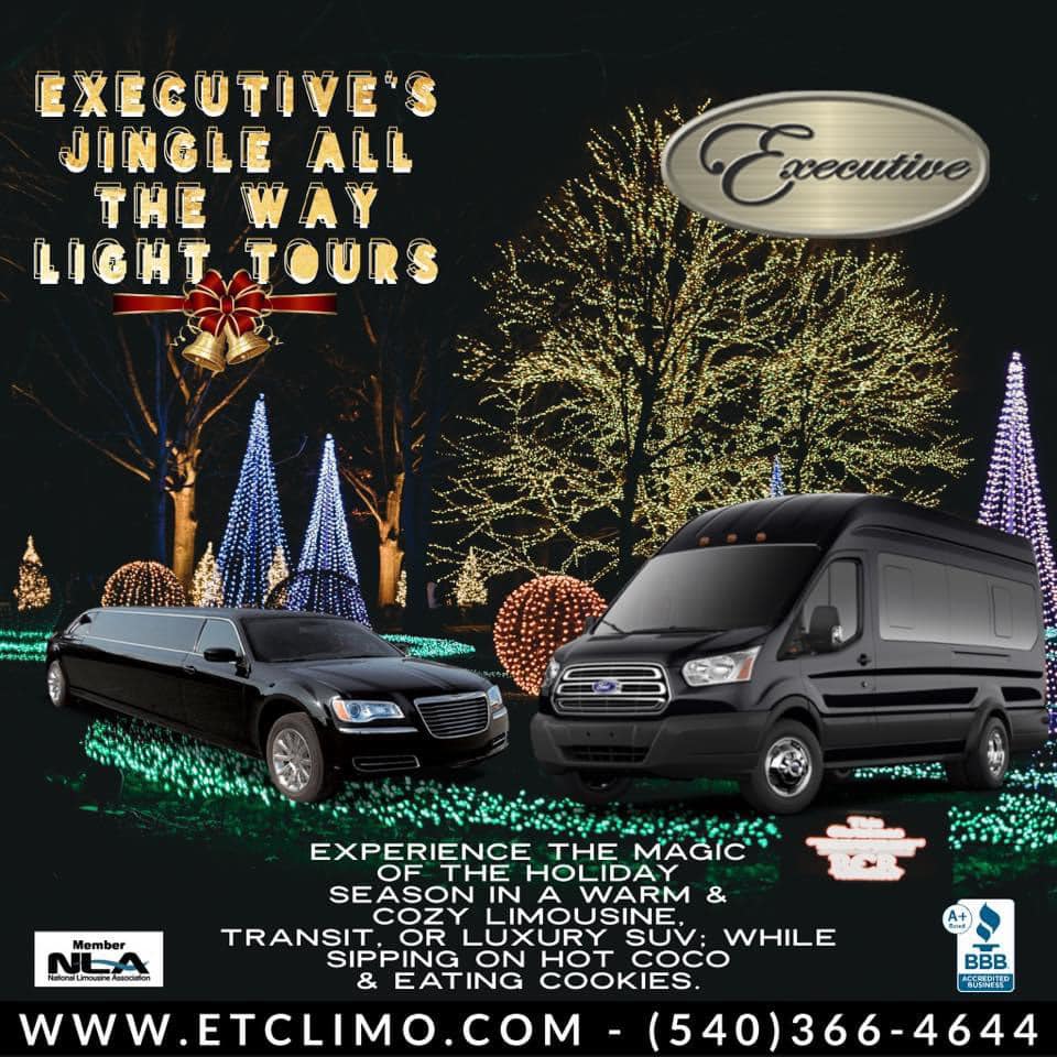 #etclimo #roanokeva #Virginia #lighttour #virginiaisforlovers #Limousine #Jinglealltheway #happyholidays #wdbj7 #wsls10 #SWVA
