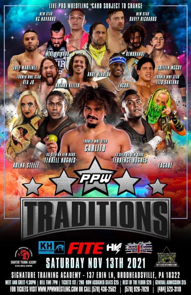 PPWProWrestling's tweet photo. Which match are YOU most excited for TOMORROW NIGHT⁉️🤔
🎟: https://t.co/v9v2vLEkbW 👈 https://t.co/TYElAPHwC9