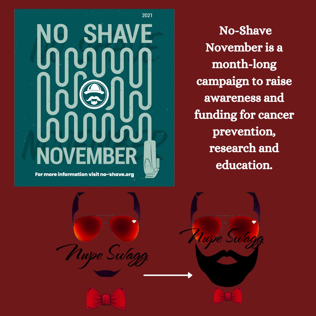 Only 30% of a man's overall health is determined by genetics, this month we'll share some info and resources on how to influence the other, controllable 70% #NoShaveNovember