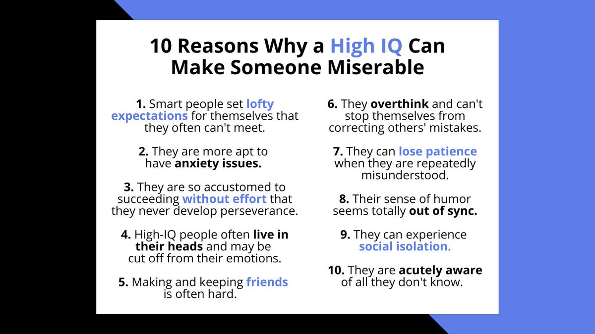 PsychToday's tweet photo. Why smart people can sometimes struggle with feeling alienated and miserable, by @drlee1 https://t.co/HZB08YdOhr https://t.co/ArzOyjNEQI
