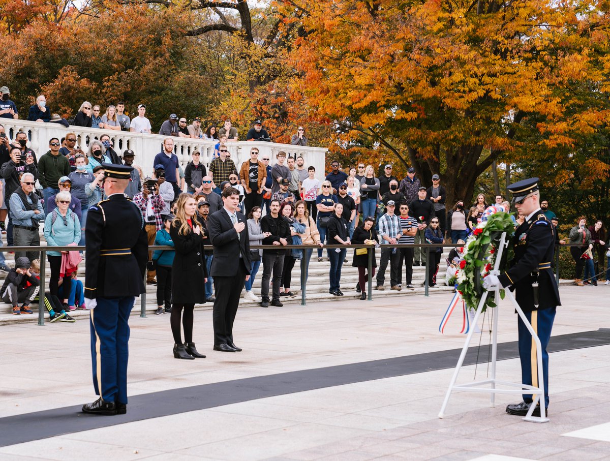iava's tweet photo. 3/4 This year was the 100th anniversary commemoration and #IAVA's @travis_horr and @_jenburch participated in what was a most beautiful ceremony...#IAVA #SAVMarch https://t.co/MgVGkTot20