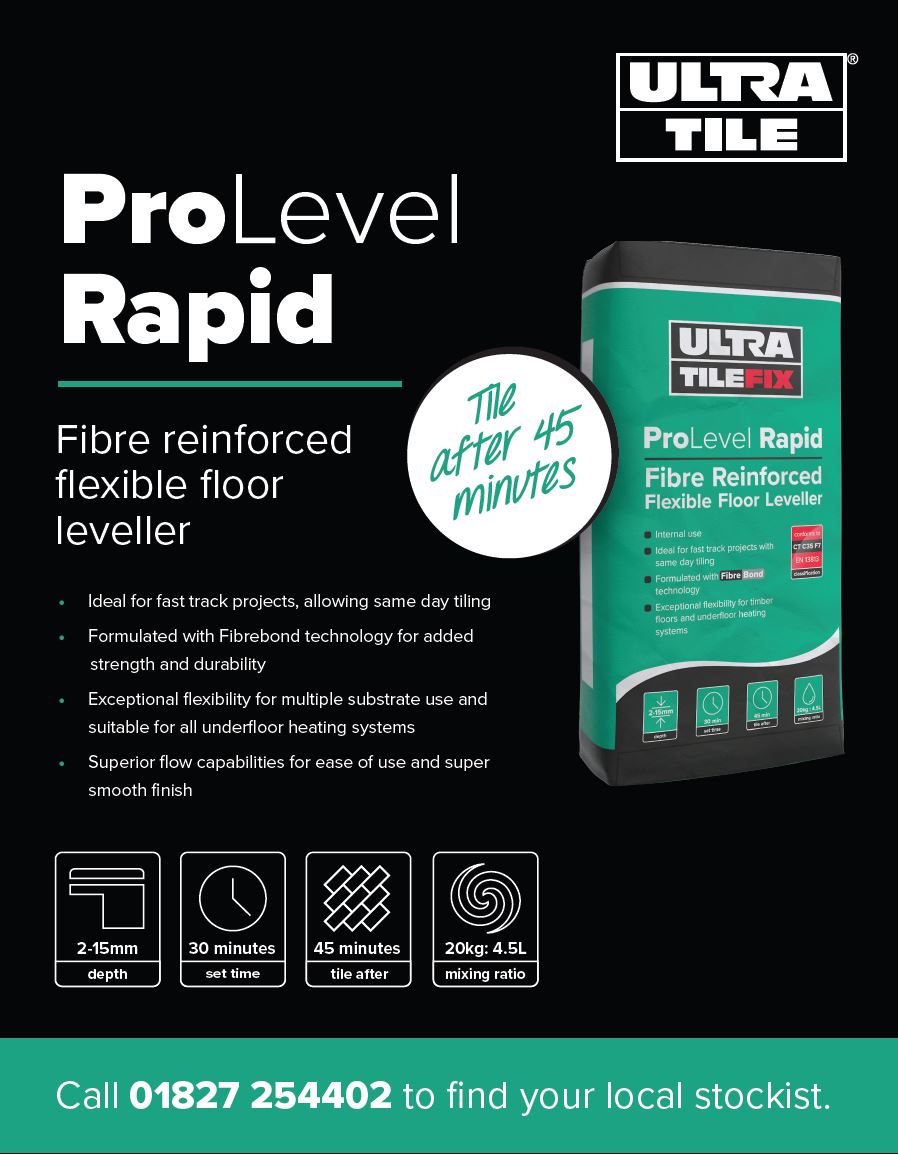 UltraTile_UK's tweet photo. Did you know we also manufacture a range of floor levellers? ProLevel Rapid is ideal for fast track projects, allowing for same day tiling https://t.co/PxVi0SGn72 #FloorLeveller #TeamTile https://t.co/CNQ4lahhtp