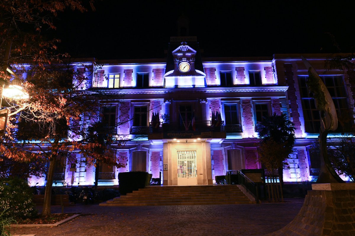 luccarvounas's tweet photo. Notre Mairie aux couleurs #FreeUyghurs #Ouighours https://t.co/jTUY7DNFkU