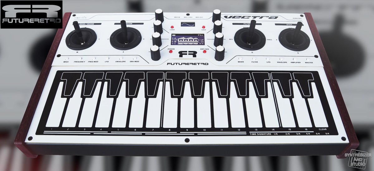 SynthAndStudio's tweet photo. Future Retro - Vectra

The Vectra is officially announced and can be pre - ordered.

Four digital oscillator, 500 waveforms, six LFO, analog filter, six DADHSR, sequencer, arpeggiator and four joysticks.

https://t.co/UMwNHAibrS

#FutureRetro #Vectra #Digital #VCF #LFO #Joysticks https://t.co/LTAS3254ez