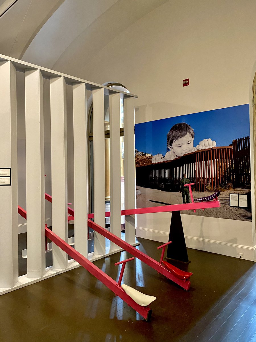 MUlizawithaSEUM's tweet photo. The new exhibit “The Wall/El Muro” at the @BuildingMuseum is one of the clearest examples I’ve seen of exhibits as activism. Congrats to curator @SarahALeavitt thank you putting forth these important lessons. https://t.co/RcvShUlQue