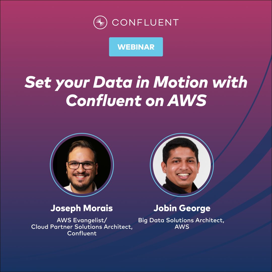 confluentinc's tweet photo. Learn how to break down data silos and accelerate time to market for new applications in this upcoming webinar hosted by us and @awscloud. Register here: https://t.co/5vm6GI3lU2 https://t.co/WzGsmPxysc