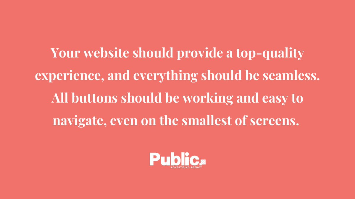 publicadagency's tweet photo. Pay attention to the quality of experience your website provides.
#websitedesign #websitenavigation #websiteservice https://t.co/84iyl9rNzc