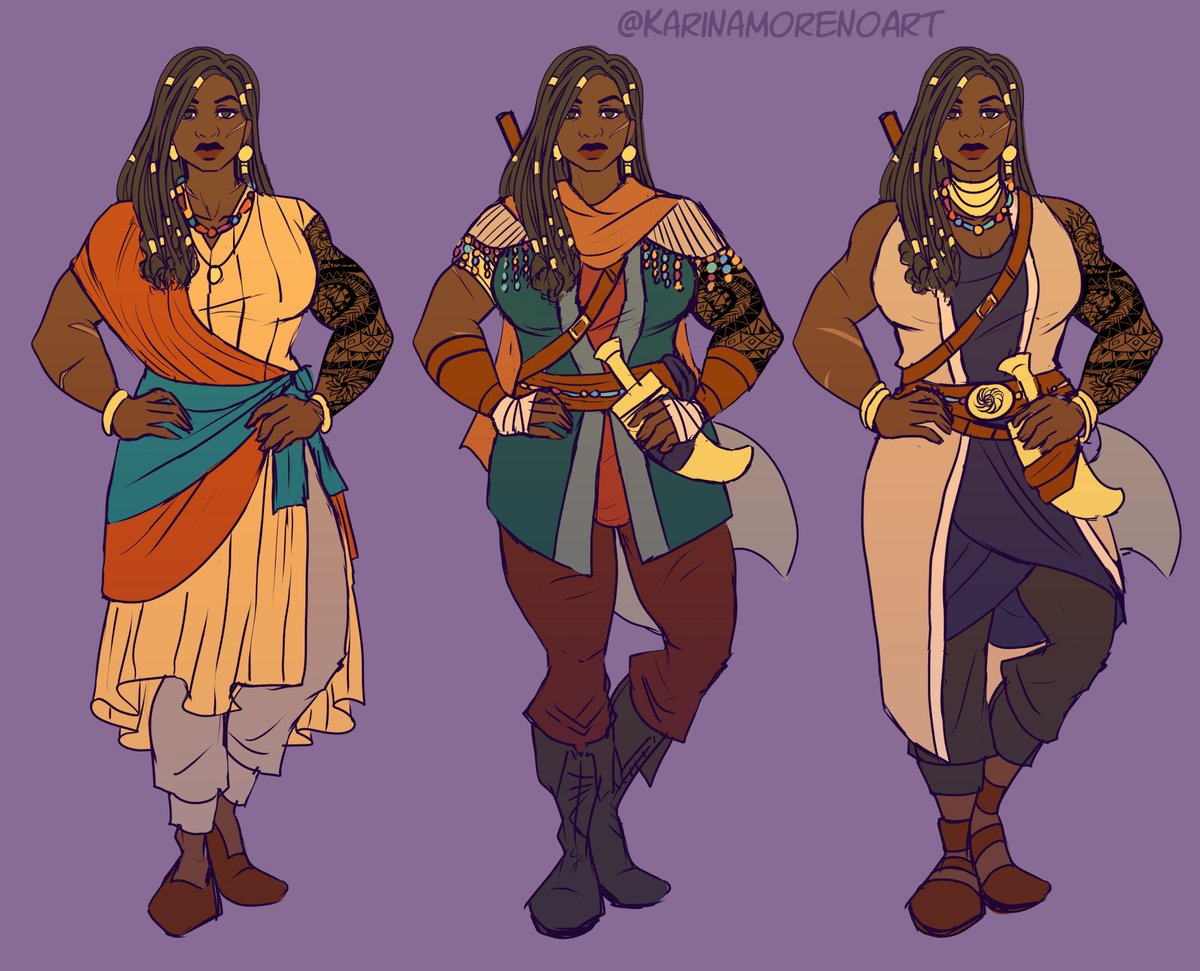 karinamorenoart's tweet photo. Jamila's Act 1 fits! My sunflower lady looking 👌
#characterdesign #oc #originalcharacter #webcomic #comicprep #wildrosecomic #characterconceptart https://t.co/RqEYb8x2aW