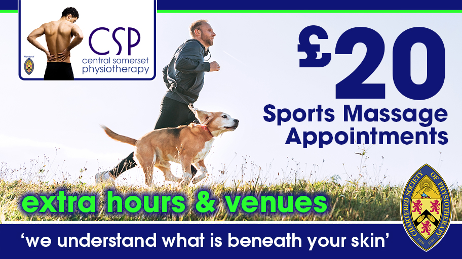 CSP_Physio's tweet photo. Extra hours and venues have been added for our poular £20 Sports Massage Appointments, be quick and book them well ahead! More details on our website.
https://t.co/WDt2hExv1r https://t.co/zDrbqGPnX6