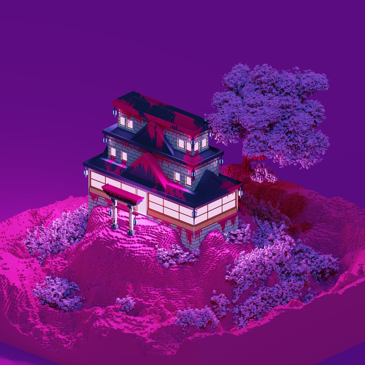 Bubblegum kingdom #NFT Available on <a href="/opensea/">OpenSea</a>. Also see my other works in my collection. 

opensea.io/collection/vox…
#NFTs #nftart #NFTartists #NFTCommunity