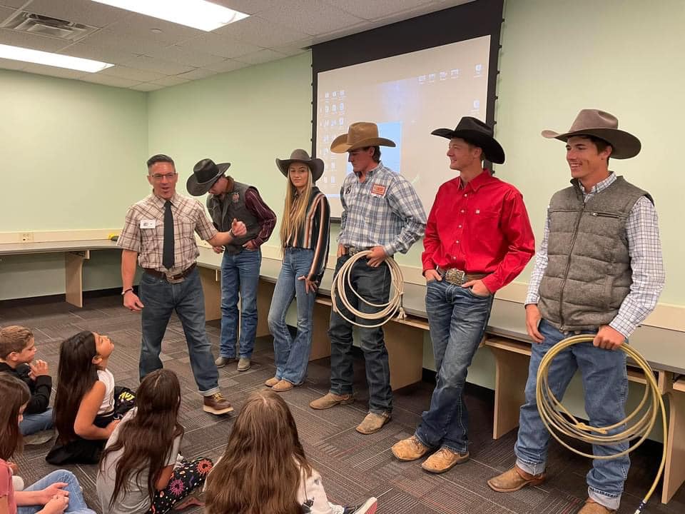 hchawks's tweet photo. Love it when our Hawks gets to spend some time in the community! Thanks to our Hawk Rodeo Team for going to Washington Elementary and having "Character Conversations" and a little fun with the kiddos! #hawksflytogether #characterconversations https://t.co/VAH3GCbHVs