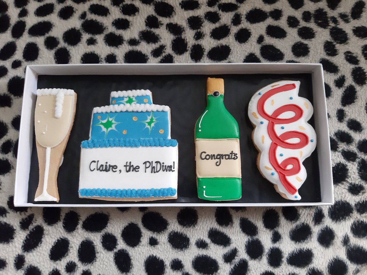 GeeknProud42's tweet photo. #PhD biscuits! Essential eating for every new Dr (a bit premature in my case, I don't know who the gift was from)! π
#phdlife #physicist #academiclife #PhDone @PhDVoice #phdchat https://t.co/tJjujoJ622