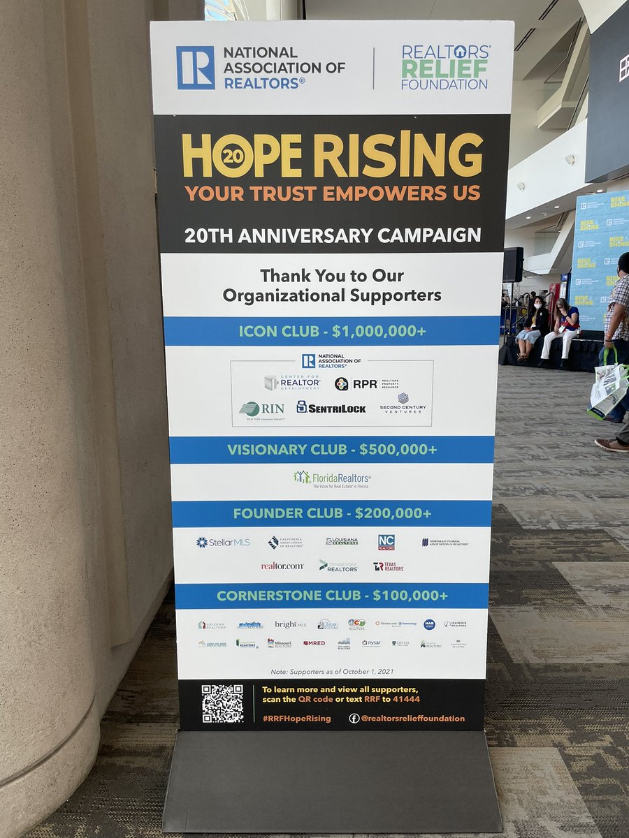 ADSFundraising's tweet photo. Kicking off @nardotrealtor’s 2021 Conference within reach of the REALTORS Relief Foundation’s $8,500,000 Annual Campaign goal. We look forward to making history together this weekend! #RRFHopeRising https://t.co/DA0vSamaeV