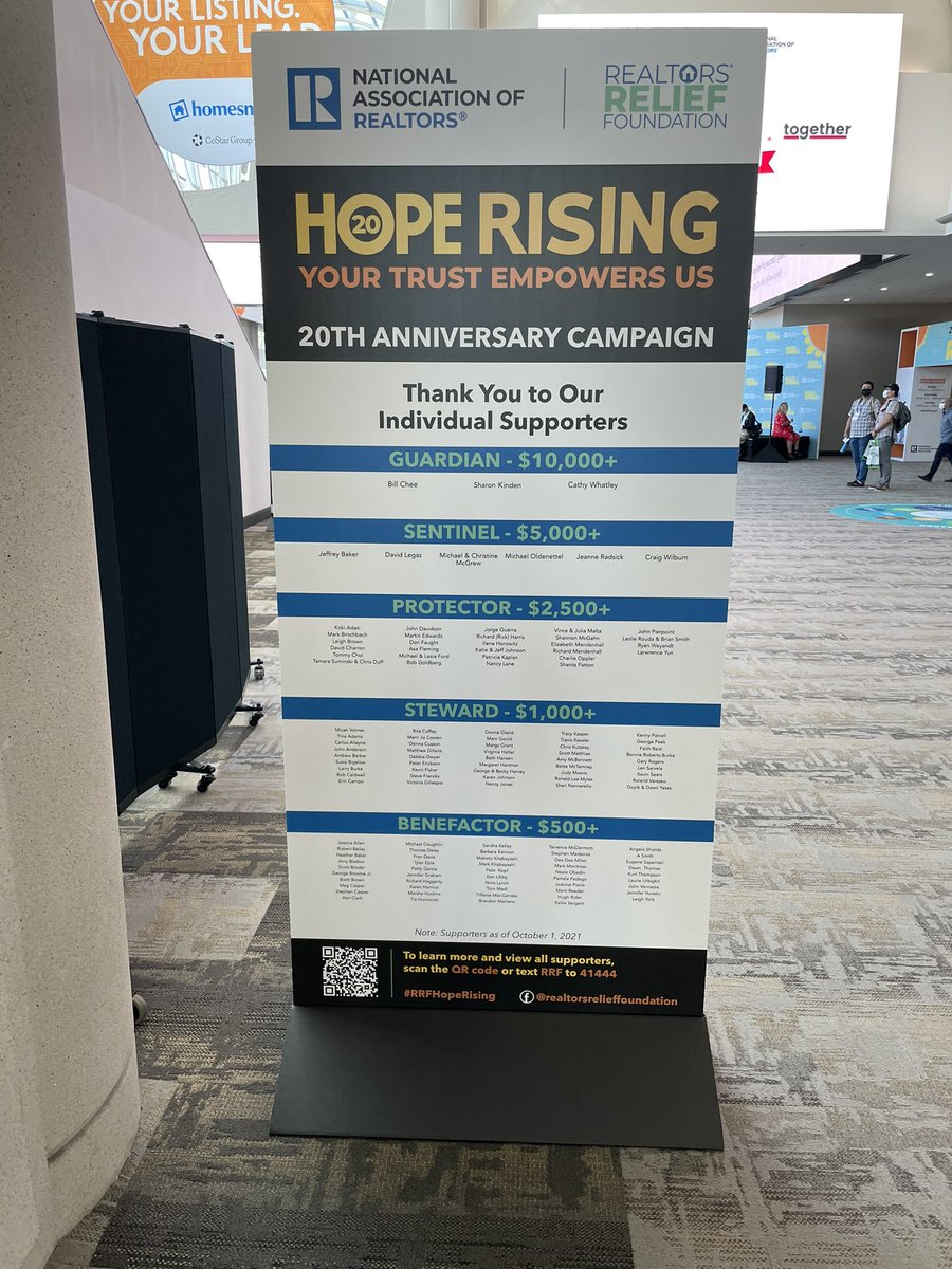 ADSFundraising's tweet photo. Kicking off @nardotrealtor’s 2021 Conference within reach of the REALTORS Relief Foundation’s $8,500,000 Annual Campaign goal. We look forward to making history together this weekend! #RRFHopeRising https://t.co/DA0vSamaeV