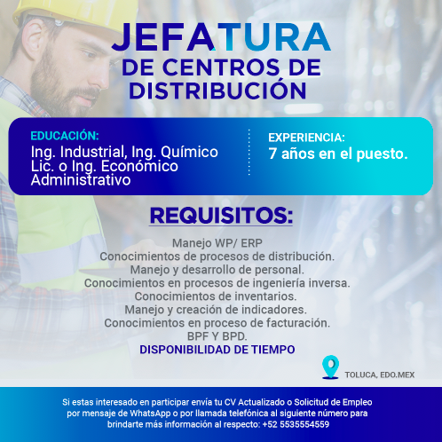Te compartimos nuestras vacantes disponibles.
¡Únete a nuestro equipo de trabajo!
#LandsteinerMx #Vacantes