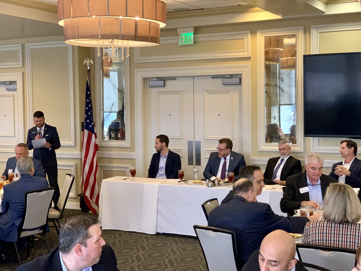 GRLobby's tweet photo. Productive @TigerBayCFL meeting today discussing sports tourism with #GRClients @GreaterORLSport and @OrlandoMagic – GReat to have @FCSports @OrlandoCitySC with us as well! Shout out to #GRClient @CFHLA for moderating the panel https://t.co/9c2vIy2S3X