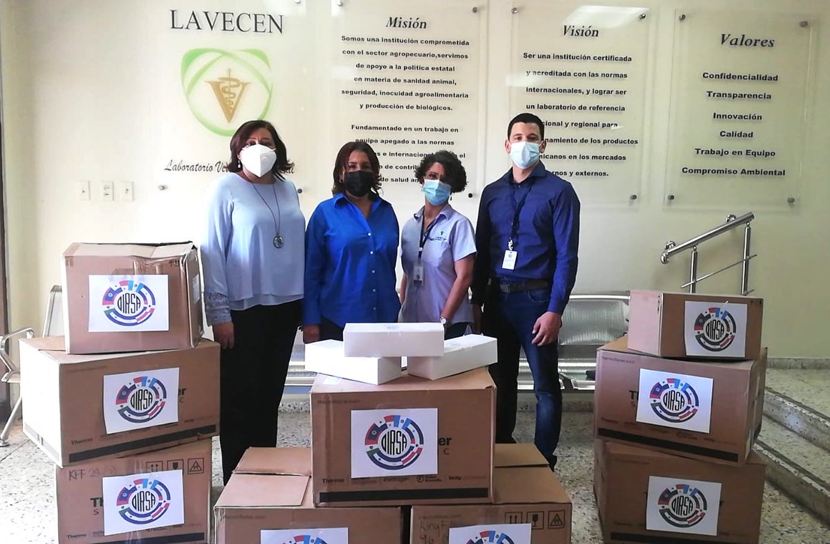 OIRSAoficial's tweet photo. #RepúblicaDominicana 🇩🇴 OIRSA entrega insumos y materiales para pruebas diagnósticas de peste porcina africana #PPA 🐷 al Laboratorio Veterinario Central (LAVECEN) 🧪 https://t.co/ONKUzZpVyF