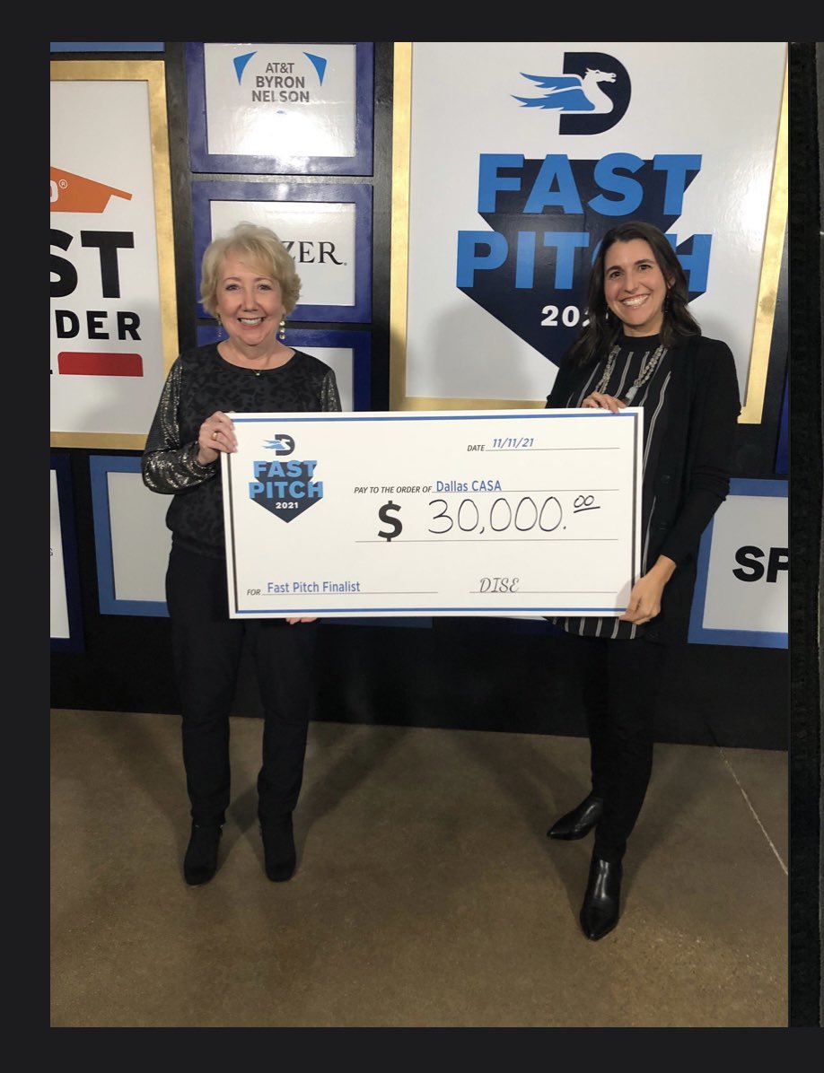 DallasCASA's tweet photo. Outstanding pitch! 👏 Dallas CASA CEO Kathleen LaValle had 3 short minutes to hit one out of the park for funding. Huge thanks to the team at Dallas Influencers in Sports & Entertainment - @DISEorg who awarded Dallas CASA $30,000 #FastPitch21
Well done! https://t.co/v0xek7EwLs https://t.co/lLRn3UiovV